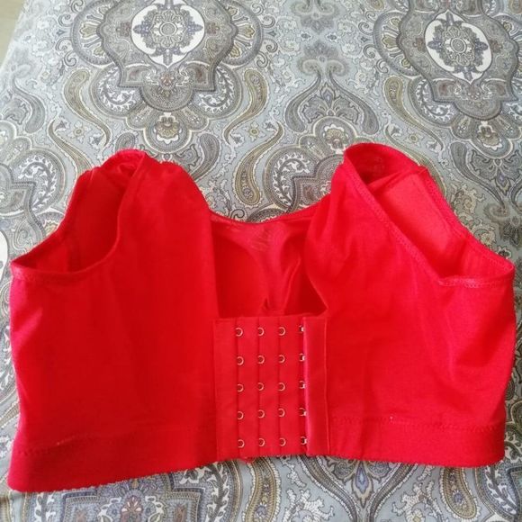 NWOT Molded Cup and Jeweled Center 36D Jacquard and Lace Bra - Picture 7 of 11